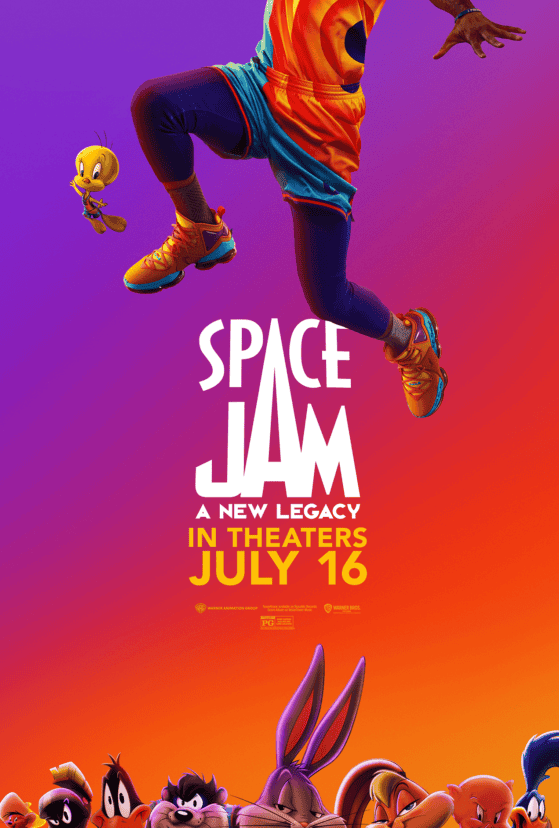 Movie poster for Space Jam A New Legacy