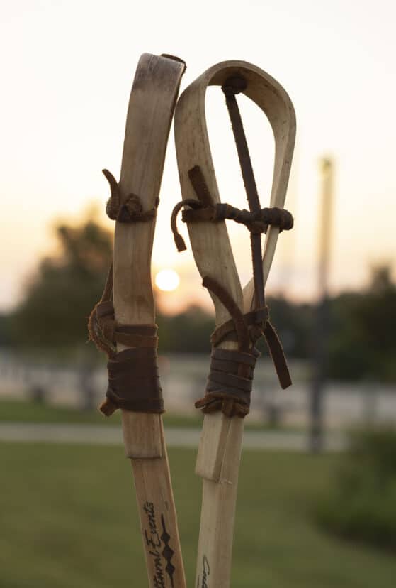 Picture of stickball equipment